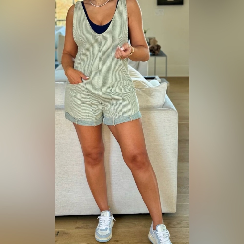 HIGH ROLLER RAILROAD SHORTALL BY FREE PEOPLE